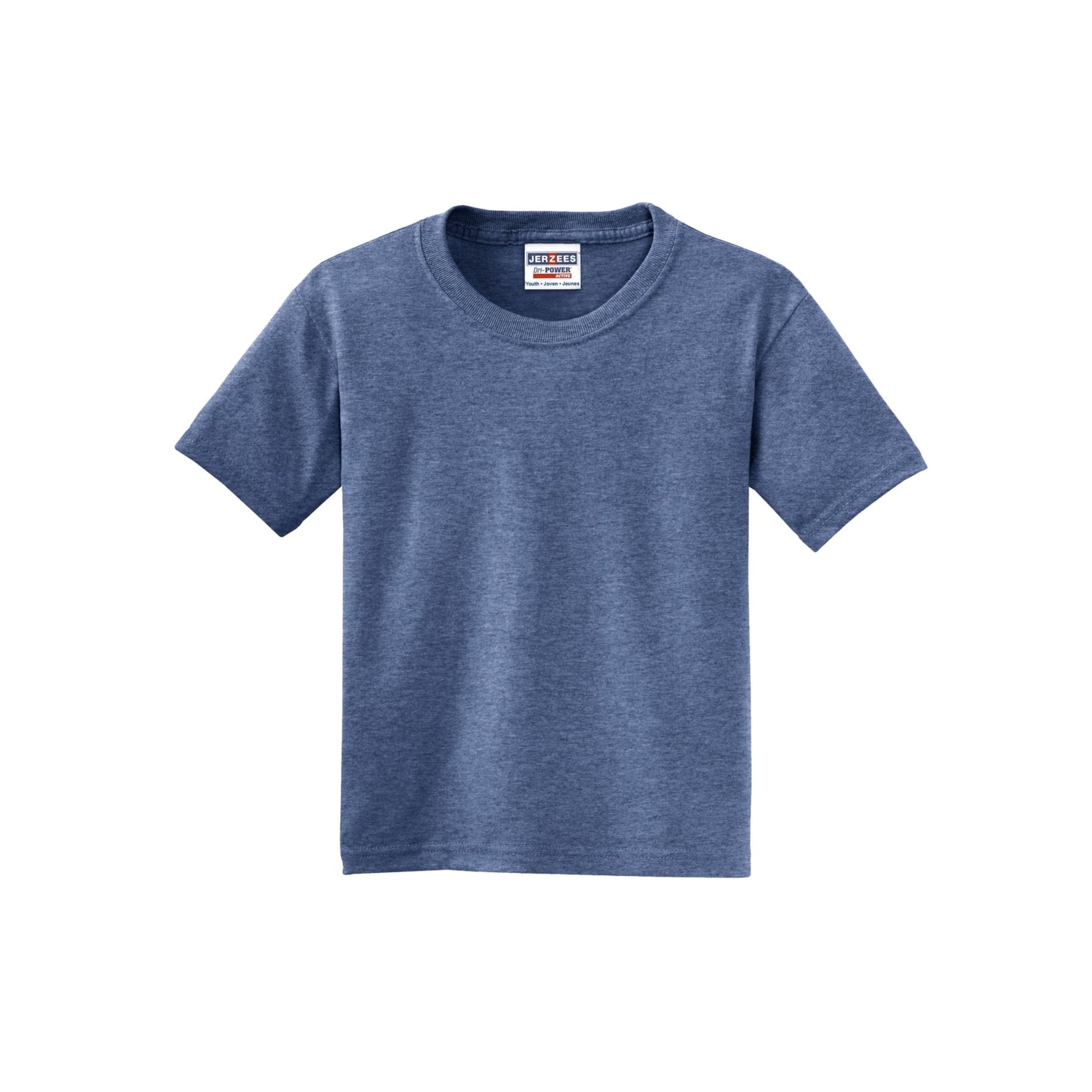 JERZEES® Dri-Power® Heathered Youth 50/50 Cotton/Poly T-Shirt